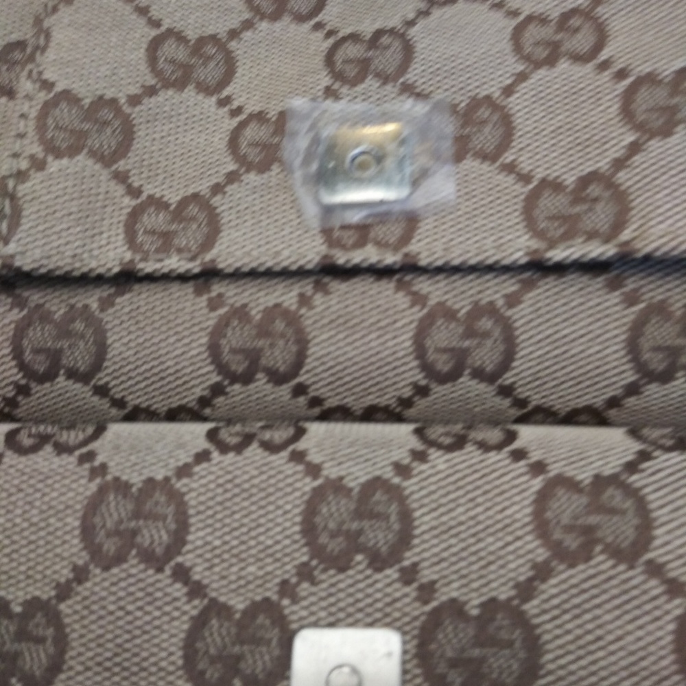 Gucci Horsebit Canvas and Leather Shoulder Bag New - Picture 8 of 8